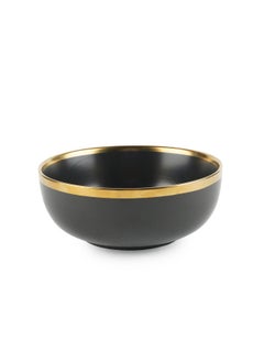 اشتري Regale Soup Bowl Dia19Cm - Black And Gold في الامارات