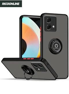 Buy Motorola Moto G84 5G Case, Skin Feeling Protective Case with Magnetic Kickstand, Anti-Scratch Non-Slip and Shockproof Back Cover for Motorola Moto G84 5G, Black in UAE