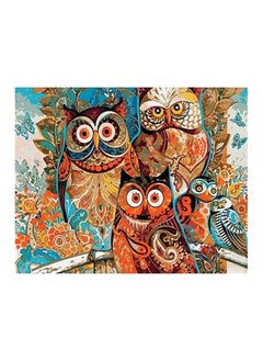 اشتري DIY Oil Painting Paint by Number Kit lovely Little Owl Animal Modular for Adult Kids Home Living Room Decorative Painting and Gifts No Frame (16x20 inch) في السعودية