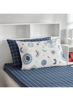 اشتري Harry Celestial Kapas 2-Piece 144TC Cotton Pillow Cover Set 50x75 cm في الامارات