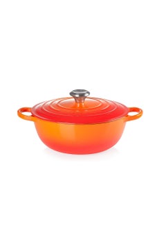 Buy Le Creuset Signature Volcanic Cast Iron 26 Cm Marmite in UAE