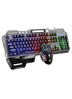 Buy Computer Luminous Gaming Keyboard and Mouse Set Mechanical Feel Suspension Keycap Metal Wired USB Keyboard and Mouse Explosions(7)GK70 word eat chicken + X7 macro definition mouse (7)GK70 word eat chicken + X7 macro definition mouse in Saudi Arabia