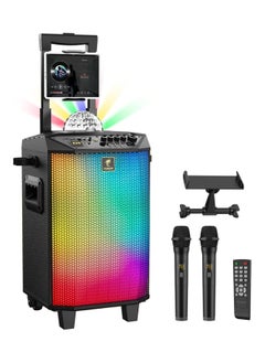 Buy Wireless Karaoke Machine, TONOR PA System Portable Bluetooth Singing Speaker with Dual Wireless Microphones Microfono, Disco Ball for Home Karaoke, Party K20 in UAE