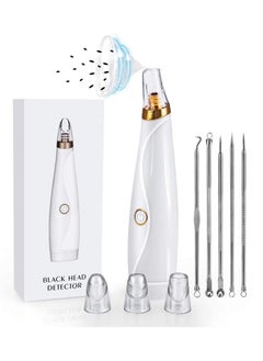 Buy Blackhead Remover, 3 Modes Electric Small Bubble Pore Cleanser, Facial Massage Cleanser, with Curved Blackhead Needle Kit, Portable Easy to clean, Smooth Skin, Absorb Grease, Female Beauty in Saudi Arabia