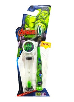 Buy Avengers soft Hulk Toothbrush with Hourglass in Saudi Arabia