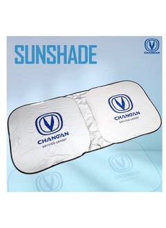 Buy CHANGAN Car Windshield Sunshade, Car Sun Shade UV Rays and Heat Protector Sun Visor Foldable Keep Your Vehicle Cool Blocks UV Rays in Saudi Arabia