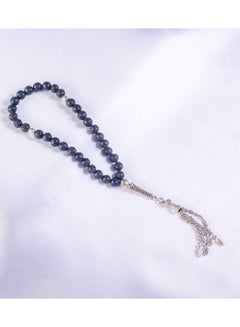 Buy Black Lava Rock Stone Prayer Bead of 33 Beads & Silky Black Tassel in Egypt