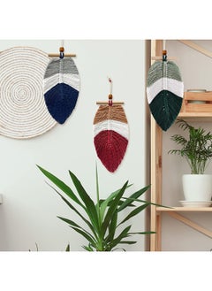 Buy Macrame Wall Hanging. Feather Leaf Wall Decor3 pieces in Egypt