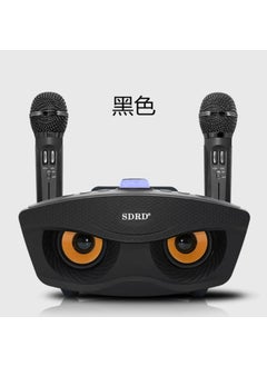 Buy SD306 family KTV audio karaoke mobile phone TV song training machine integrated dual microphone owl speakerSd306s black Sd306s black in UAE