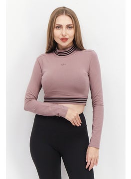 اشتري Women Sportswear Fit Long Sleeves Running Sweatshirts, Brown/Black في الامارات