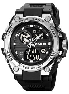 اشتري Watch for Men Sports Water Resistant Analog Digital Watch PU Strap 52mm Black 2031 في السعودية