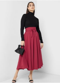 Buy Skirt With Waist Tie Detail in UAE