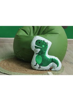 Buy Dino Printed Shaped Cushion 45x45Cm Green in UAE