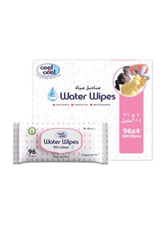 Buy Water Wipes Baby Wipes 96s - Pack of 4 in UAE
