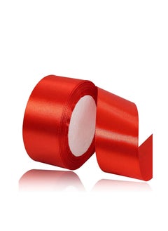 Buy Red Satin Ribbon 38mm x 25yd Fabric Polyester Ribbon for Gift Wrapping Party Favors Wedding Decorations Bow Making Bouquets Sewing Projects & Craft Supplies in UAE