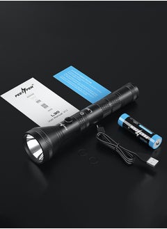 Buy Long Rechargeable Strong Light Flashlight Long-range Waterproof Outdoor Tactical Flashlight in Saudi Arabia