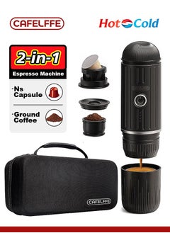 Buy Portable Espresso Maker With Travel Bag 19Bar Wireless Coffee Machine Outdoor Hot Cold Espresso Machine For Coffee Gift Car Travel Camping Hiking Coffeeware Cafetera in Saudi Arabia