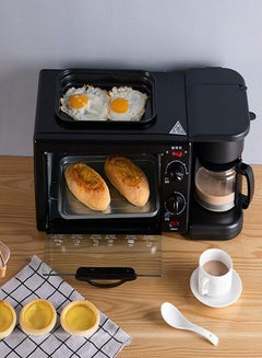 Buy Breakfast Machine Multifunctional 3-In-1 Breakfast Machine Breakfast Machine Small Oven Roasting Machine Coffee Machine Sandwich Toaster in UAE