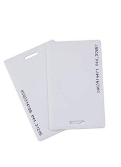 اشتري RFID 125khz Proximity clamshell ID thick card TK4100(number printed card) compatible with EM4100 support ID Smart card entry access control system,key card,membership card (Not for Copy) 400  pieces في الامارات