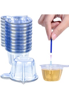 اشتري Urine Cups Plastic Urine Collection Cups Disposable Urine Specimen Cups for Pregnancy Test, Pregnancy Ovulation Testing Container Test Collection Cup 40 ML في السعودية