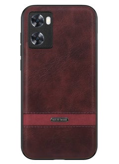 اشتري Rich Boss Leather Back Cover For Oppo A77/A77s (Wine) في مصر