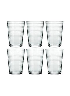 Buy Ginga Glass Tumbler Set - 6-Piece, 265ml Capacity, Elegant and Versatile in UAE