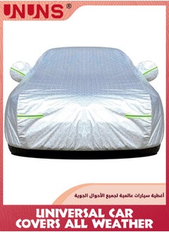 Buy Car Covers,Universal Car Covers All Weather,Full Exterior Covers For Automobile,Sun Rain Wind Protection Vehicle Cover With Reflective Strip,Waterproof Dustproof Full Car Cover,L-470x190x185CM in UAE