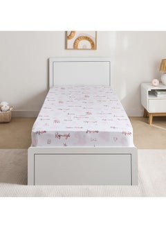 Buy Princess Names Single Fitted Sheet 90 x 200 x 25 cm in Saudi Arabia