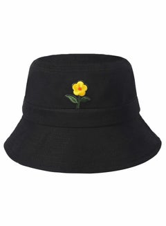 Buy Unisex Fashion Embroidered Bucket Hat Summer Fisherman Cap for Men Women Teens in UAE