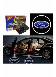 Buy 2-Piece LED Car Door Ford Logo Projector Shadow Light Set in Saudi Arabia