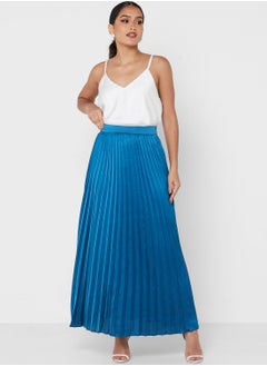 Buy Pleated Solid Skirt in Saudi Arabia