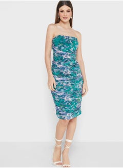 Buy Floral Printed Strappy Dress in Saudi Arabia