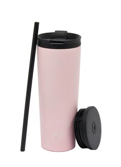 Buy Pink Travel 24 Oz 2 in 1 Stainless Steel Tumbler in UAE