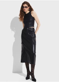 Buy High Waist A-Line Skirt in UAE