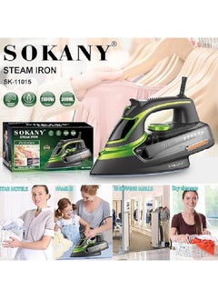 Buy Steam Iron/Ceramic Soleplate/380ml/Dry Steam Spray/2400W(SK-11015) in Egypt