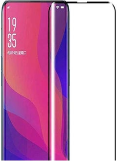 اشتري Dragon For Oppo Find X Glass Screen Protector HD clear Anti-Fingerprint Anti-Scratch Ultra-Thin 5D Curved 9H Full Coverage Silk Print Tempered Protective Film for Oppo Find X في مصر