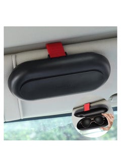 اشتري Sunglasses Holder for Car Organizer Storage Case with sunglasses Vehicle Visor Accessories Glasses Storage Case في الامارات