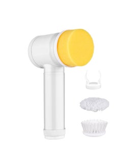 اشتري Electric Spin Scrubber Handheld Electric Cleaning Brush with 3 Brush Heads and 1 Hook AA Battery Powered Cleaning Tools for Kitchen Bathroom Wall Window Floor في السعودية