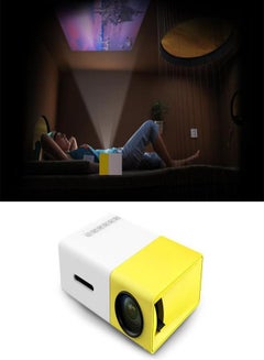 Buy LED Mini Projector With 1080p Full HD Support Yellow in UAE