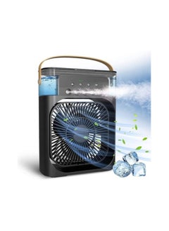 Buy Portable Air Conditioner Fan With Water Spray 3 Speeds And LED Night Light - From Denx in Saudi Arabia