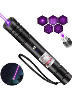 اشتري Long Range Purple Laser Pointer High Power,[Material Upgrade] Laser Pointer Pen，[2000 metres] Purple Lazer Pointer Rechargeable for Hiking, Laser Toy USB Charge في الامارات