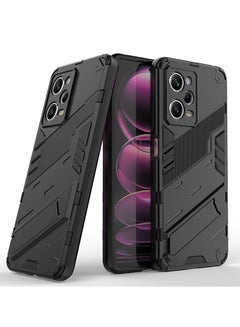 اشتري Shockproof Protection Phone Case for Redmi Note 12 Pro 5G/Xiaomi Poco X5 Pro 5G Black في السعودية