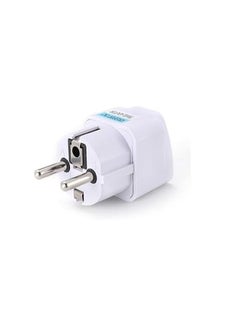 Buy ECVV Travel Power Adapter, Universal Type E/F 2-Pin Plug Adapter Outlet, Adaptor for USA to Europe | EU Socket 6 Pieces | Use In Norway, Korea, Spain, Greece, Russa, Iceland in UAE