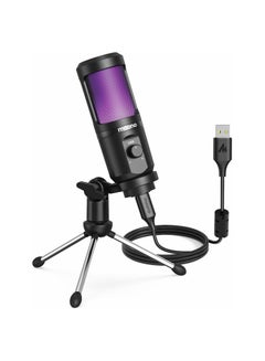 Buy MAONO AU-PM461TR RGB USB Gaming Microphone with Mic Gain - Black in UAE
