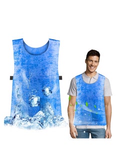 Buy Summer Cooling Vest, PVA Water Activated Evaporative Ice Cool Cold Vest High Temperature Protective Clothes for Teens, Men and Women, Fishing, Cycling, Cool Vest Outdoor Sports Cool Vest in Saudi Arabia