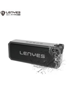 Buy Lenyes S107 Wireless Speaker with Double Bass Vibrator,IPX7 Waterproof ,Bluetooth V4.2 + EDR in UAE