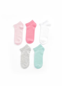 Buy Basic Girls' Booties Socks 5 Pack in Egypt