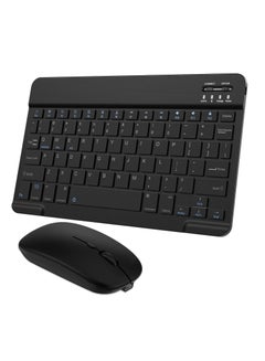 Buy Bluetooth Keyboard and Mouse Combo Portable Rechargeable Wireless Keyboard for Android Tablet Cell Phone Samsung Smartphone iPhone iPad Mini Pro Air Windows Surface (Black) in UAE