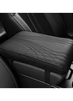 Buy Car Center Console Armrest Cushion With Mobile Pocket, Car Arm Rest Pad Cover Handrail Pad For LAND CRUISER,PATROL and GMC 5412 black in Saudi Arabia