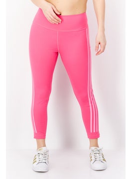 Buy Women Tight Fit Training Leggings, Pink in UAE